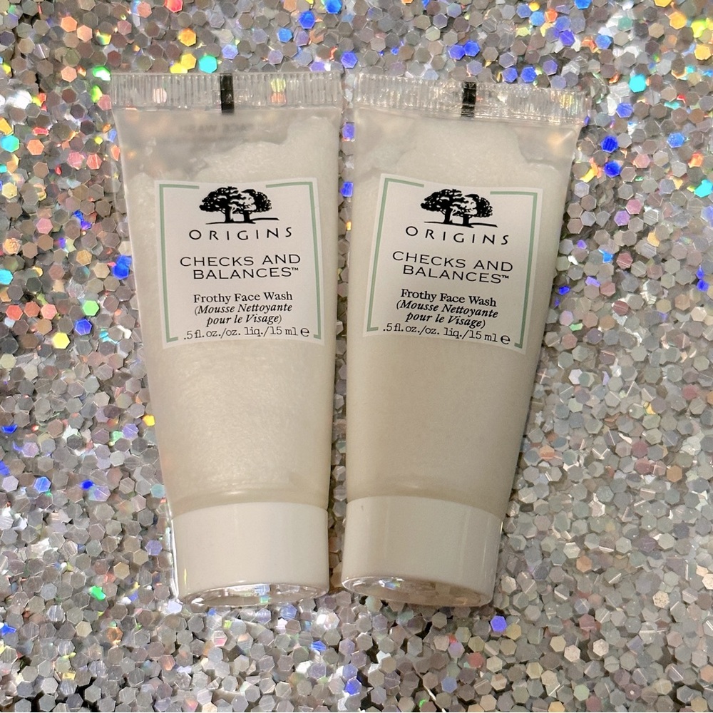 ORIGINS Checks and Balances Frothy Face Wash x2
